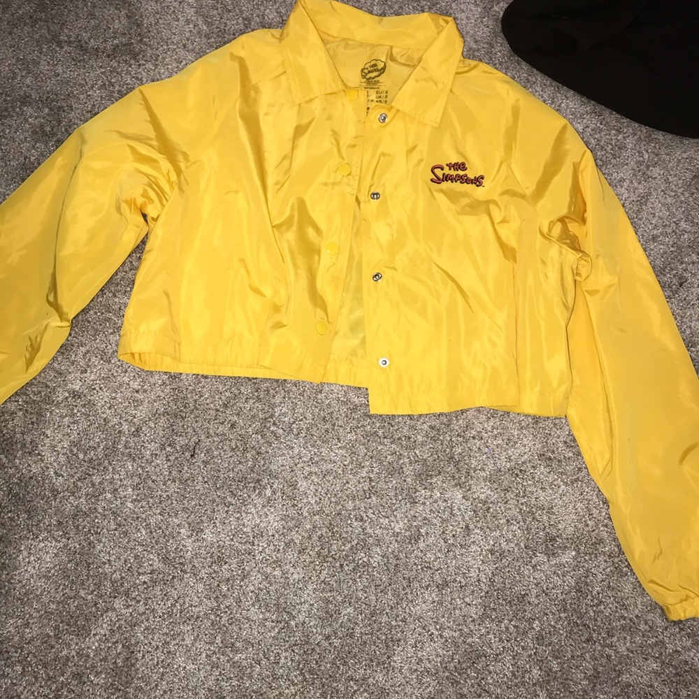 Yellow cropped Simpson’s jacket